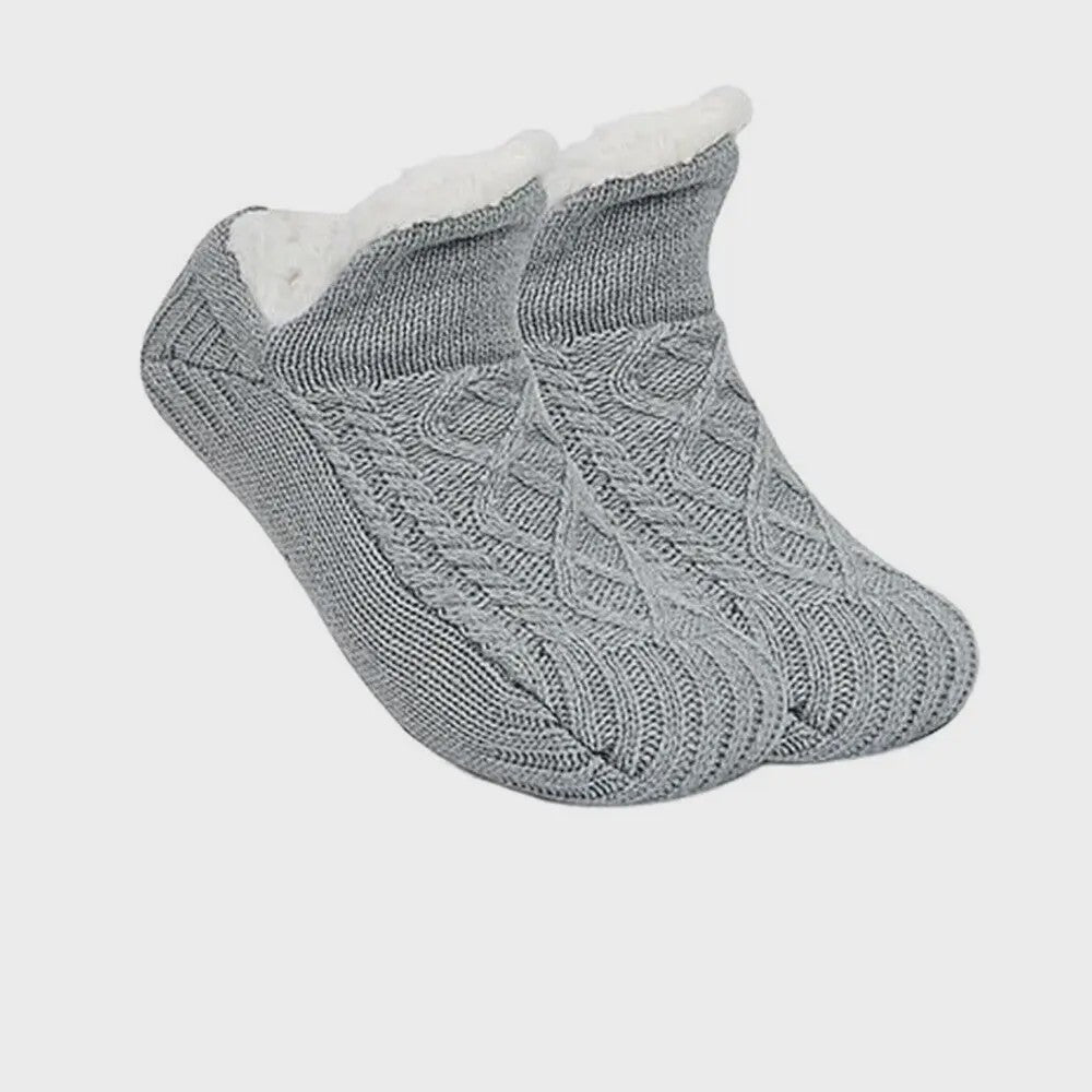 Super Warme Unisex Huissokken met Pluche Voering - Antislip & Comfortabel voor Winter