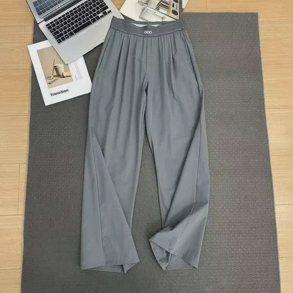 Dames Wijde Leg Broek - Hoge Taille, Ademend & Comfortabel voor Yoga en Casual Gebruik