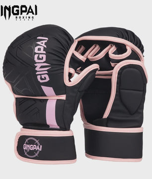 GINGPAI Professionele MMA Bokshandschoenen - Half Vinger Training voor Heren, Dames & Kinderen