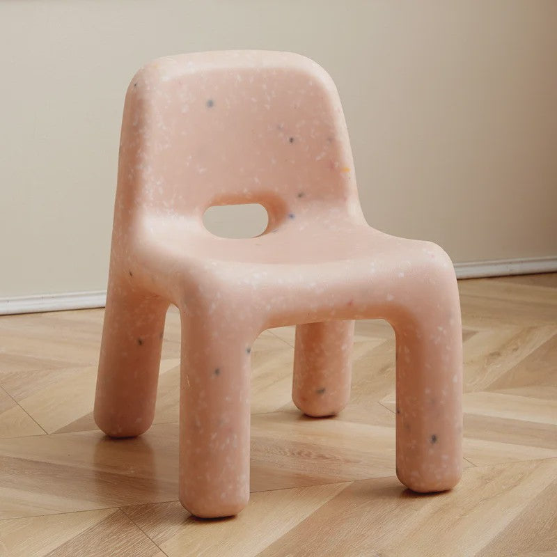 Nordic Stijl Plastic Kinderstoel - Compacte Buitenstoel met Rugleuning voor Tuin & Terras