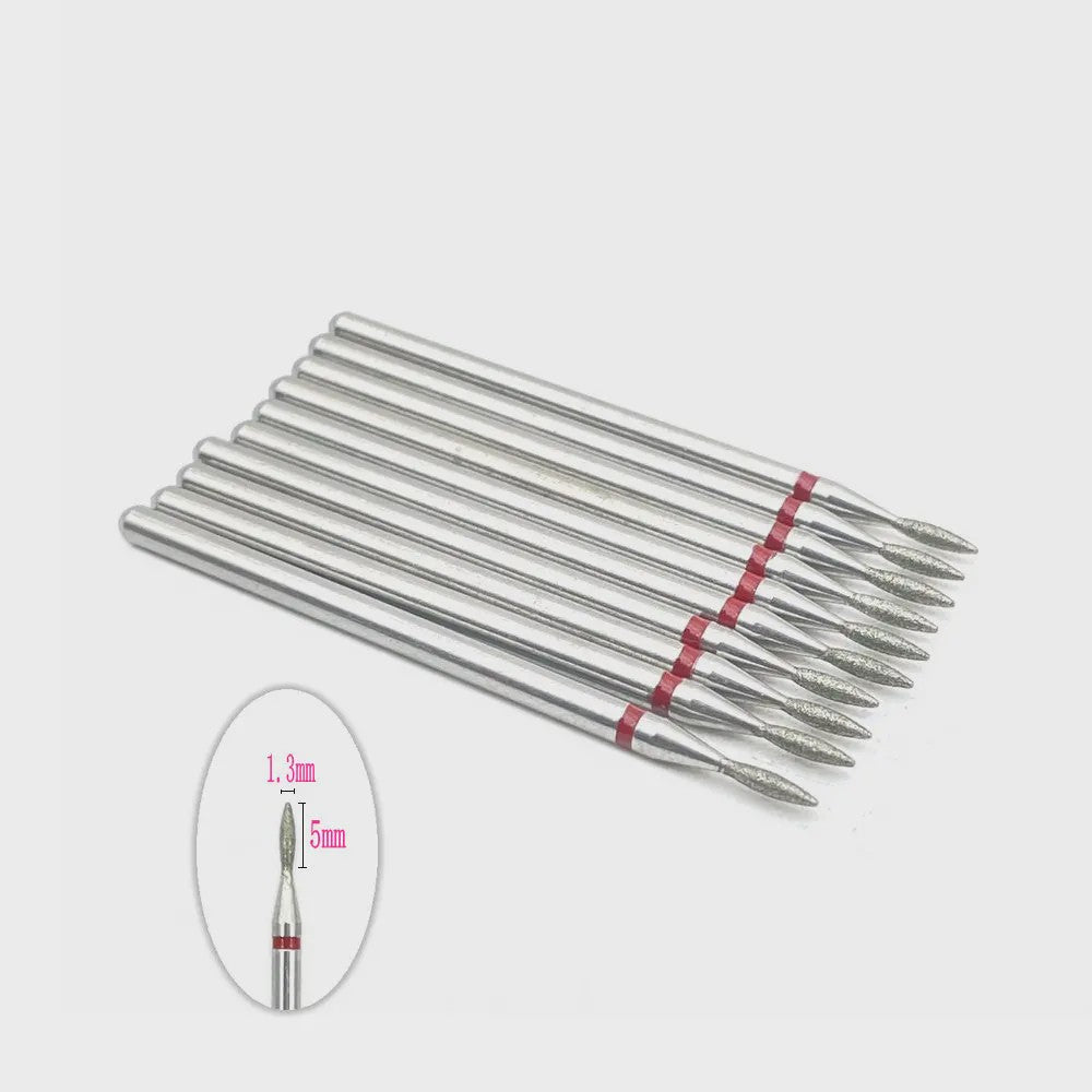 10x Diamant Freesbits Set - 2.35mm Schacht voor Tandheelkunde & Nagelstyling