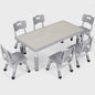 Verstelbare Kinder Tafel met 6 Stoelen - Knutseltafel & Speeltafel voor Kinderen (2-10 jaar)