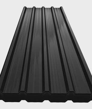 Set van 12 Trapezium Metalen Dakplaten 129.5x45cm - Weerbestendig Staal voor Schuur & Carport (7m²)