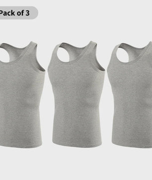 3-delig Heren Vest van Puur Katoen - Comfortabel en Modieus voor Elk Seizoen