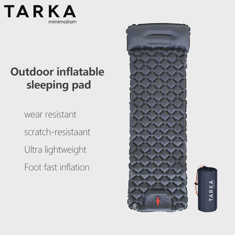 TARKA Opblaasbare Slaapmat - Ultralicht Kampeerluchtbed, Zelfopblazend & Compact voor Outdoor Avonturen