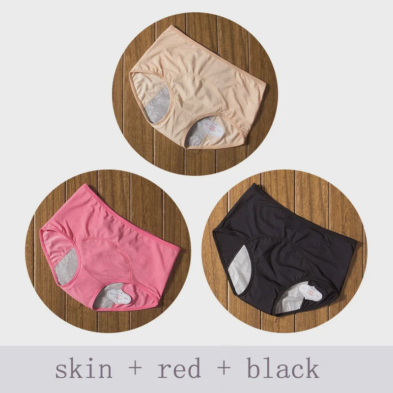 3-Pack Dames Menstruatie Ondergoed - Lekvrij en Comfortabel
