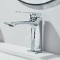 Moderne Wastafelkraan Messing - Enkel Hendel Mixer - Warm & Koud Water