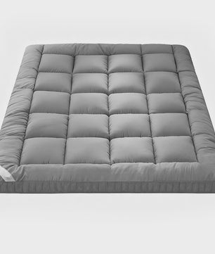 Dikke Matras Topper - Zacht 3D Vezel Kussen met Antislip Banden - Diverse Maten