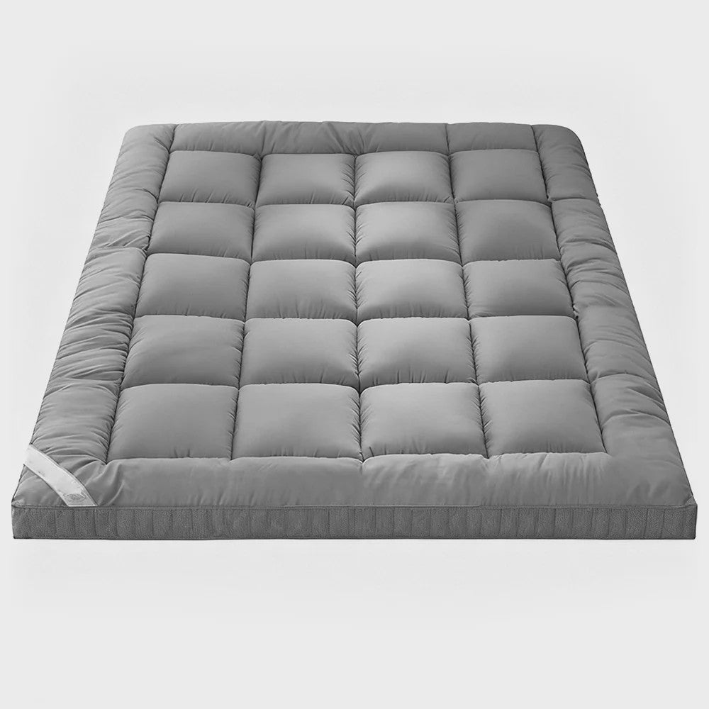 Dikke Matras Topper - Zacht 3D Vezel Kussen met Antislip Banden - Diverse Maten