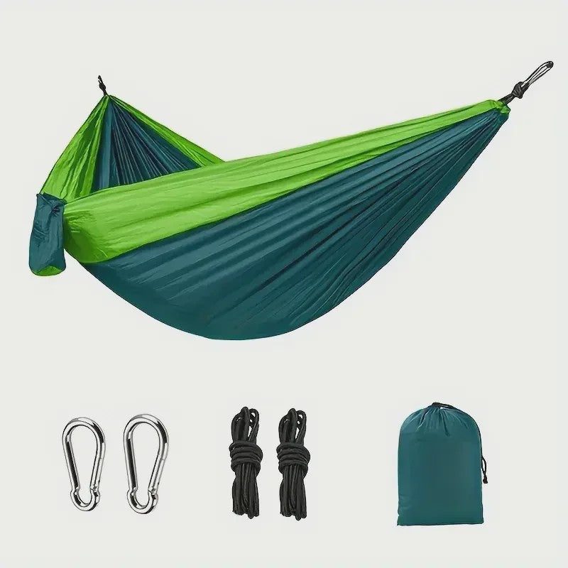 Lichtgewicht Kampeerhangmat van Parachute Nylon - Draagbaar & Snel Op te Zetten