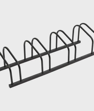 Zwaar Stalen Fietsenrek voor 4 Fietsen - Zwarte Parkeerstandaard voor Garage & Ruimtebesparende Opslag