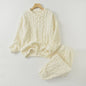 Dames Pyjama Set Herfst/Winter - Zacht Coral Velvet Jacquard Loungewear