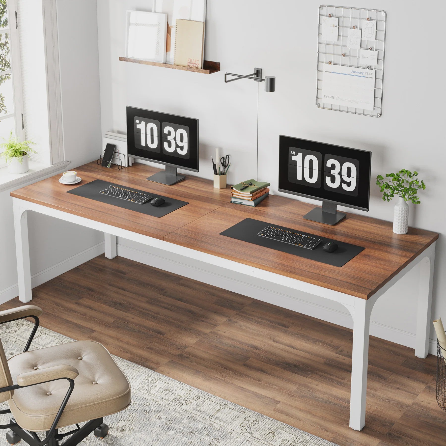 Tribesigns Extra Groot Bureau 200x70cm - Robuust Werkbureau voor Kantoor en Thuis