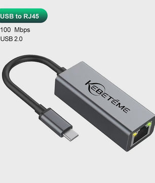 Snelle 1000Mbps USB 3.0 Ethernet Adapter - RJ45 LAN voor PC, MacBook & meer
