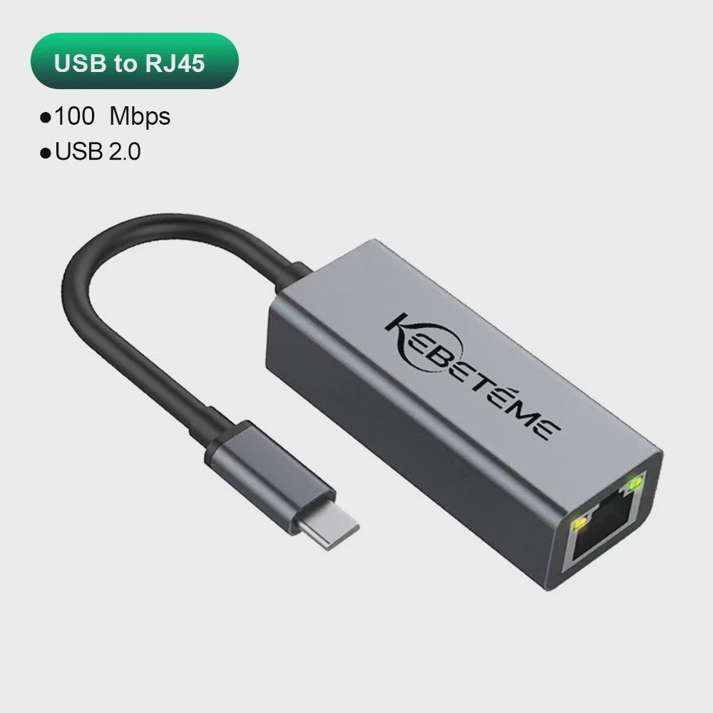 Snelle 1000Mbps USB 3.0 Ethernet Adapter - RJ45 LAN voor PC, MacBook & meer