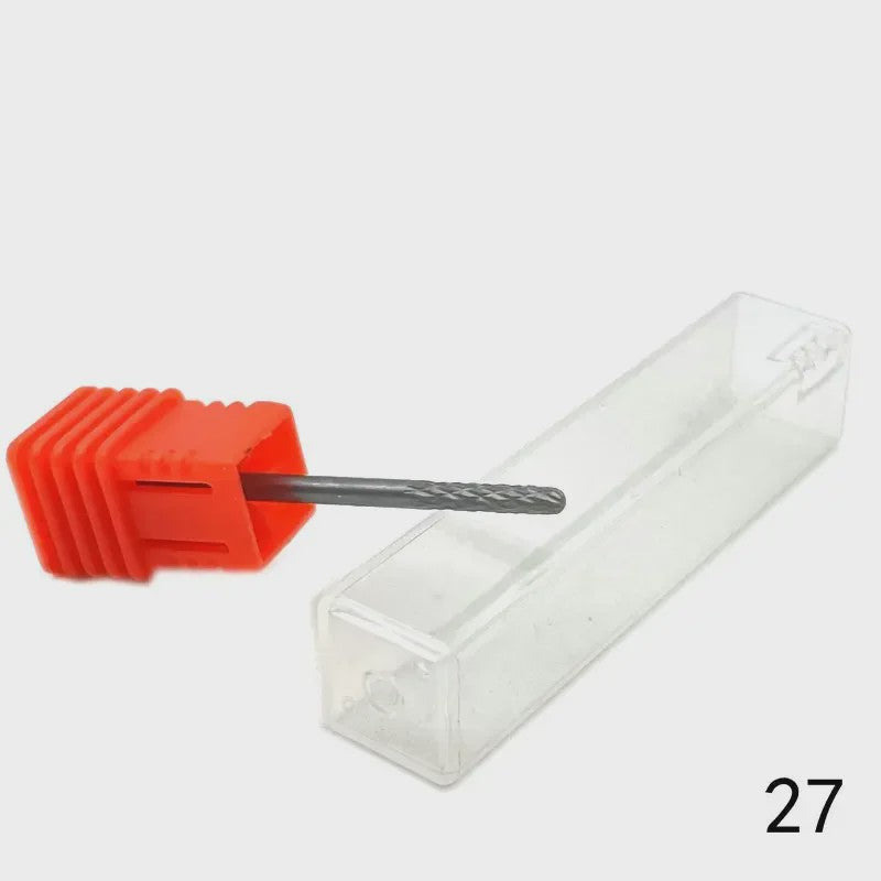 Professionele Tungsten Carbide Nagelboor Bits Set - 33 Stijlen voor Manicure & Pedicure