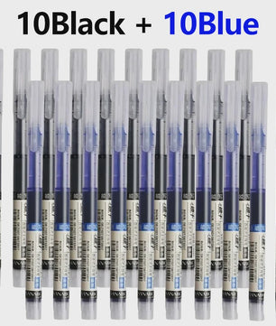 Set van 1-20x Gel Pen Zwart/Blauw/Rood - 0.5mm Naaldpunt voor Studenten & Kantoor