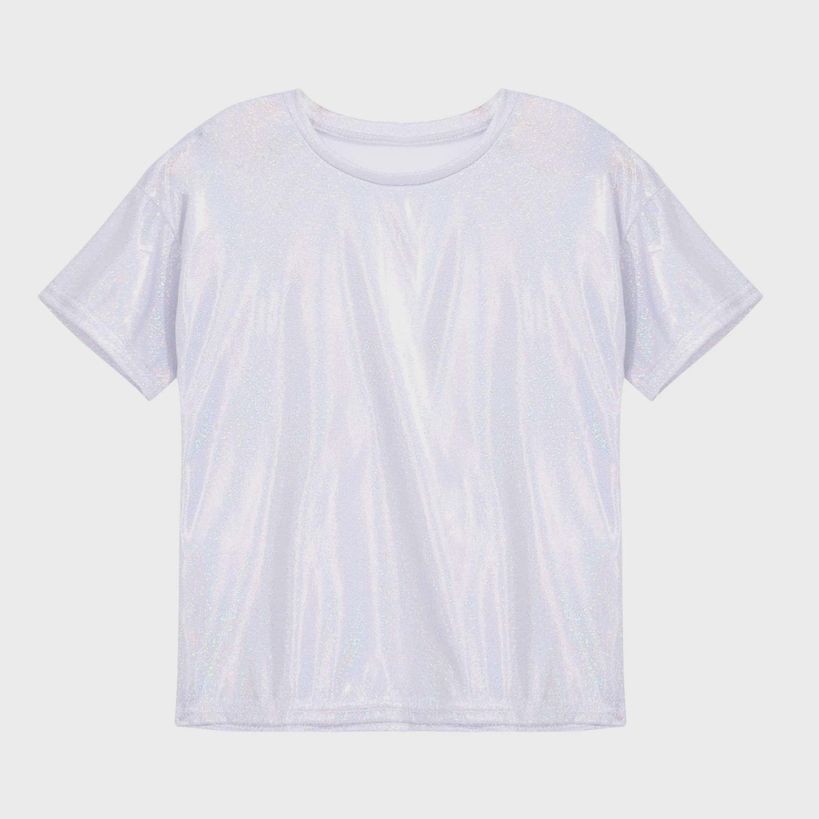 Glanzend Metallic Kinder T-shirt - Perfect voor Dans & Performance
