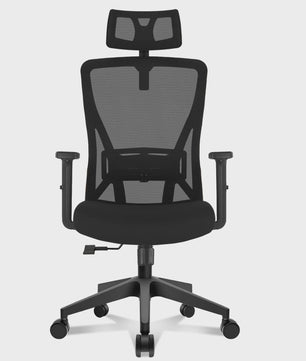 Ergonomische bureaustoel mesh met verstelbare hoofdsteun en lendensteun - 150kg belastbaar
