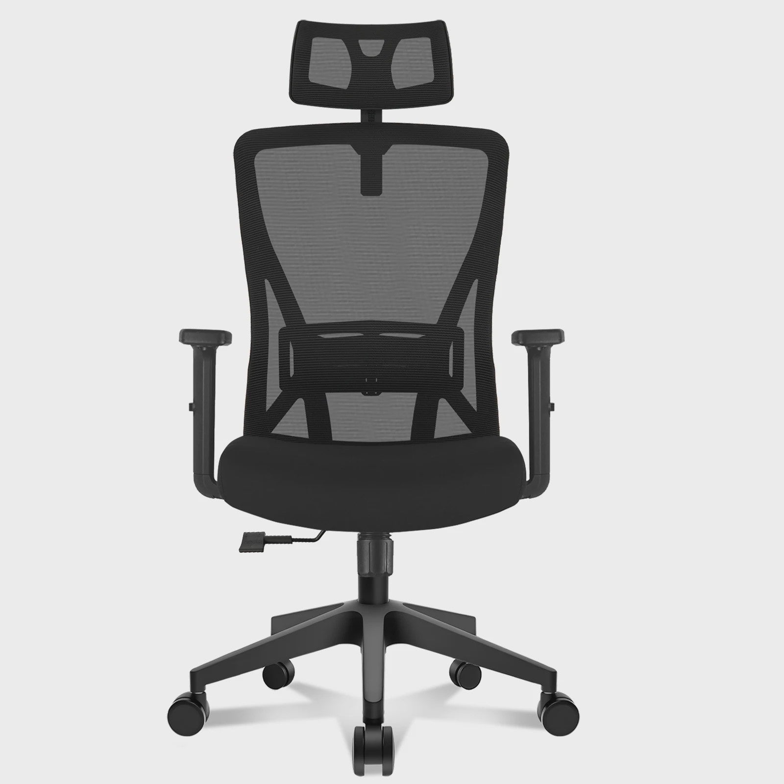 Ergonomische bureaustoel mesh met verstelbare hoofdsteun en lendensteun - 150kg belastbaar