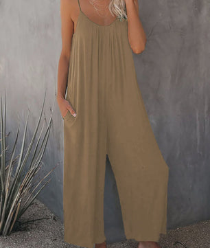 Zomerse Dames Overall Broek met Zakken - Comfortabel & Casual