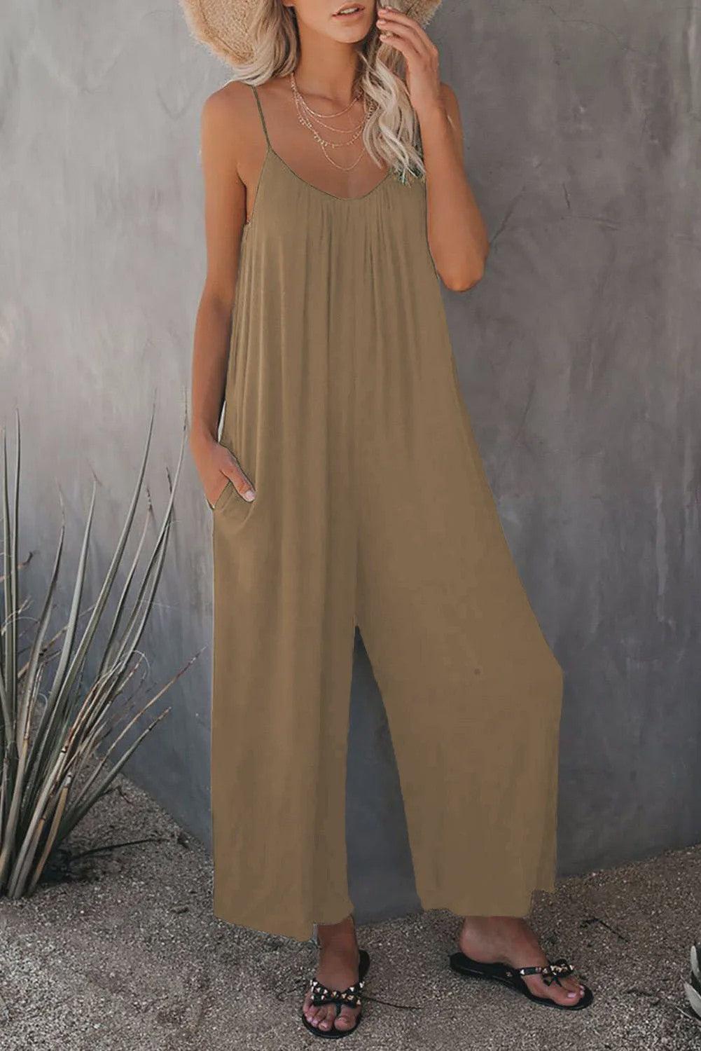 Zomerse Dames Overall Broek met Zakken - Comfortabel & Casual