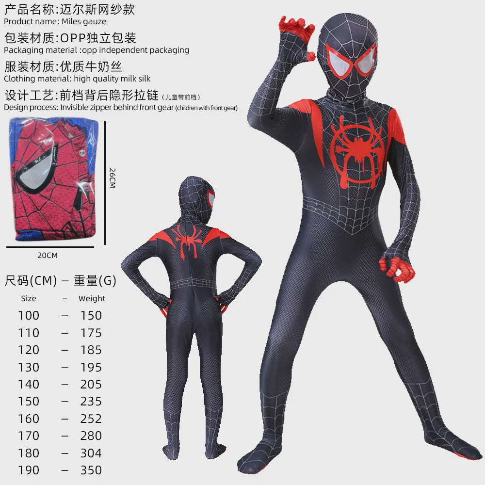 Realistisch Spider-Man Cosplay Kostuum - Volledig Pak (100-190cm)