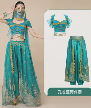 Prachtig Belly Dance Kostuum - Princess Stijl Outfit voor Dames | Dans, Feest & Halloween