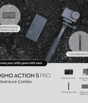 DJI Osmo Action 5 Pro Action Camera - 4K 120FPS, 40MP, Dual Screen, HorizonSteady