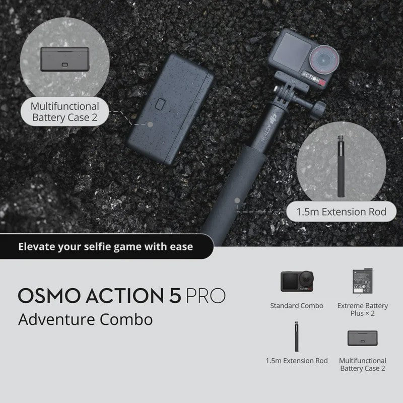 DJI Osmo Action 5 Pro Action Camera - 4K 120FPS, 40MP, Dual Screen, HorizonSteady