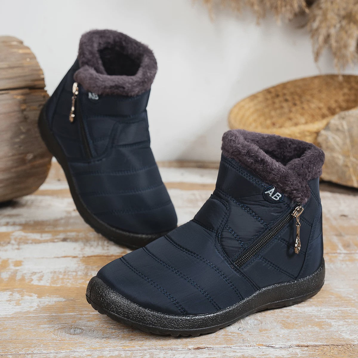 Dames Winter Snowboots: Warme Faux Fur Voering, Waterdicht & Comfortabel voor Koude Dagen