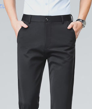 Heren Broek: Elastisch, Sneldrogend & Stijlvol voor Lente/Zomer Zakelijk Casual