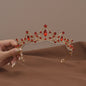 Vintage Barok Kristallen Tiara Kroon met Strass - Bruids & Feest Haaraccessoire
