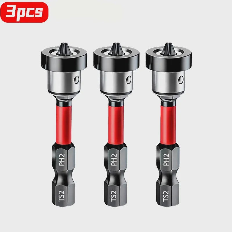 Magnetische Schroefzetter Bits PH2 met Verstelbare Aluminium Kraag voor Gipsplaat & Platen