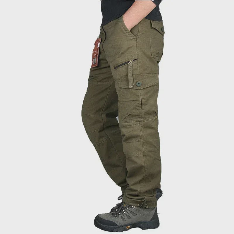 Heren Cargo Broek - Comfortabele Outdoor & Wandelbroek met Meerdere Zakken