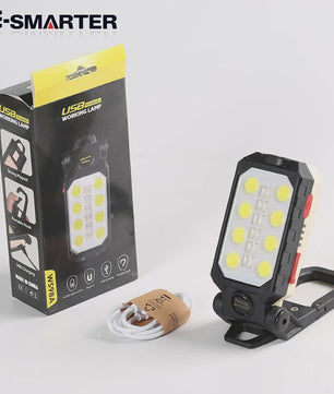 ESMARTER COB Werklamp - Draagbaar, USB Oplaadbaar, Noodverlichting & Zaklamp