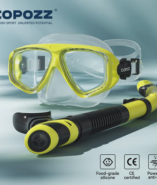 COPOZZ Professioneel Duikmasker & Snorkelset - Anti-condens, Gehard Glas