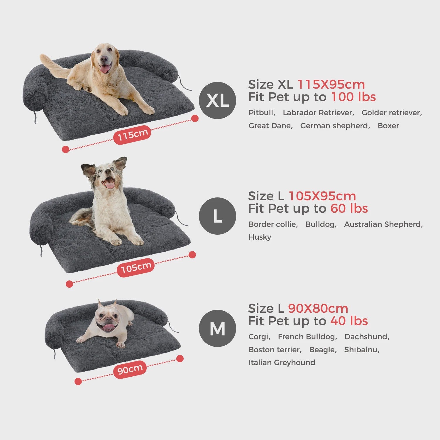 Luxe Fluffy Hondenkussen - Extra Zacht & Wasbaar Hondensofa voor Winterse Warmte