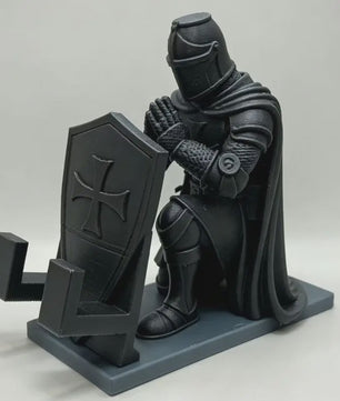 Middeleeuwse Templar Ridder Telefoonhouder - Uniek Bureau Decor & Cadeau