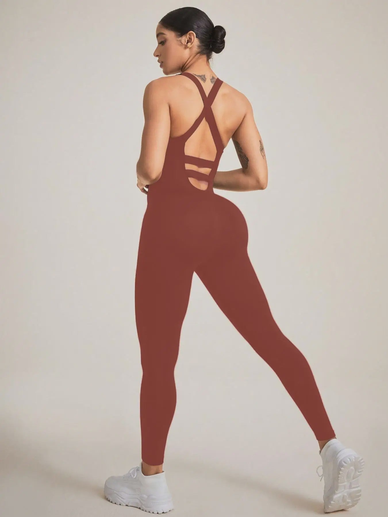 Naadloze Shapewear Bodysuit Dames met Buikcontrole en Criss-Cross Bandjes
