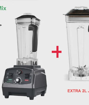 BioloMix 2200W Krachtige Blender met Timer & 2L BPA-vrije Kan - Heavy Duty Mixer