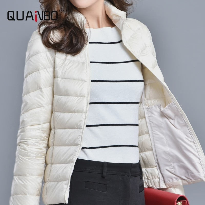 Dames Lichtgewicht Donsjack - Kort, Warm & Stijlvol Lente Jack - 15 Kleuren