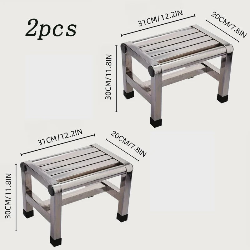 Multifunctioneel RVS Krukje - Stevig & Duurzaam voor Woonkamer, Badkamer, Keuken