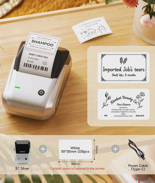 Niimbot B1 Draadloze Thermische Labelprinter - Ideaal voor Kleine Bedrijven, Huis & Cadeaus