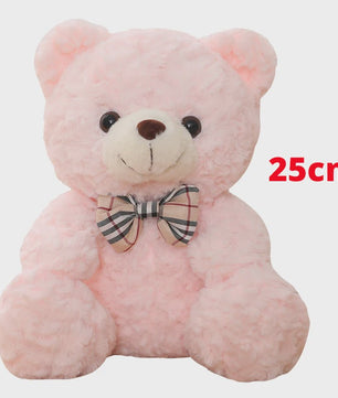 Kawaii Teddybeer Pluche Kussen met Strik - 25/35cm