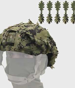 Tactische FAST Helm Cover met Laser Cutting 3D Camouflage - Jacht & Outdoor Accessoires