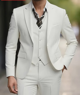 Elegante Heren Kostuum Set - Slim Fit Smoking voor Bruiloften & Formele Gelegenheden