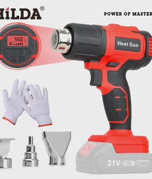 HILDA Accu Hittepistool - Verstelbare Temperatuur & 6 Snelheden - Makita 18V Batterij Compatibel