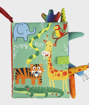 Interactief Stoffen Babyboek met Geluid & Sensopatische Elementen (0-36 Maanden)
