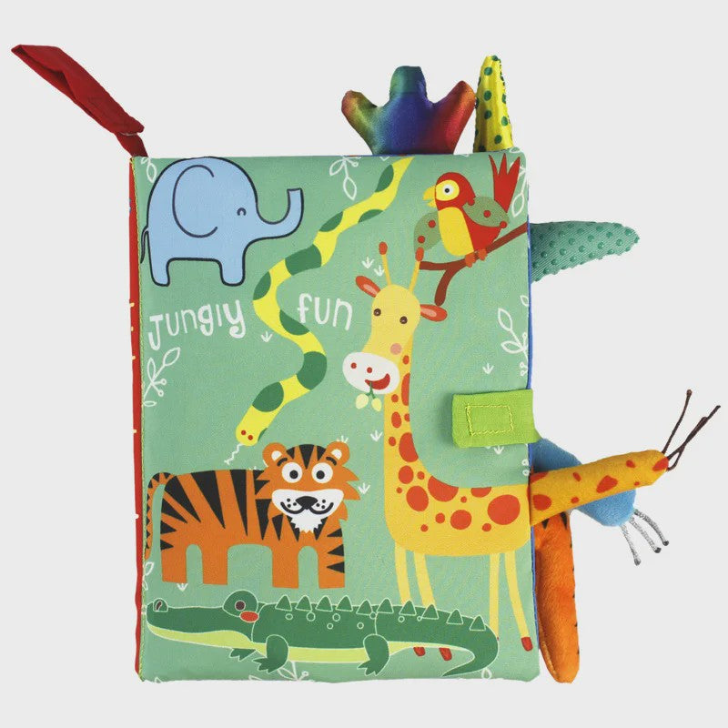 Interactief Stoffen Babyboek met Geluid & Sensopatische Elementen (0-36 Maanden)